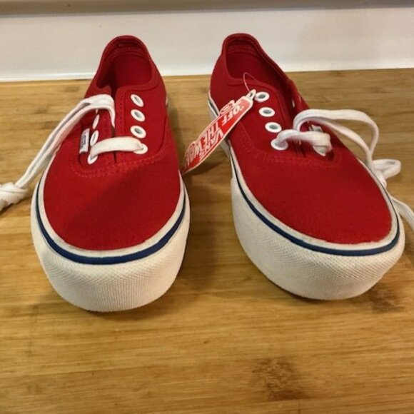 Retro Red Vans Authentic Platform 2.0 - Picture 7 of 16